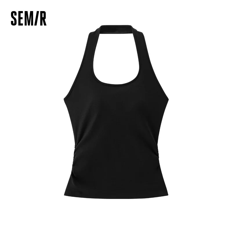 Semir Womens Tank Top 2026 Short Style Cool Feeling Moisture Wicking Quick Dry Halter With Padded