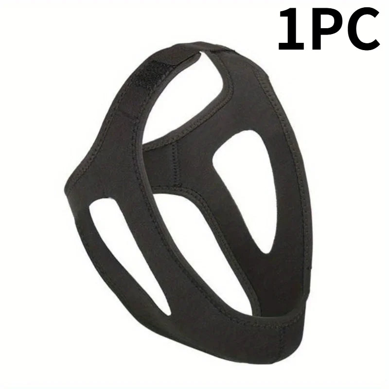 1pc Adjustable Anti-Snoring Mouth Guard, Breathable and Comfortable Jaw Support Strap for Sleep Apnea and Snoring Prevention