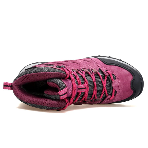 HUMTTO Trekking Shoes for Women Waterproof Sports Climbing Hiking Boots Woman New Winter Luxury Designer Outdoor Womens Sneakers