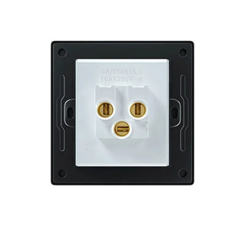 Tempered Glass Panel 1 2 3 4 Gang Wall Button Light Switch 1 2Way International universal LED Indicator reset point Power ON OFF