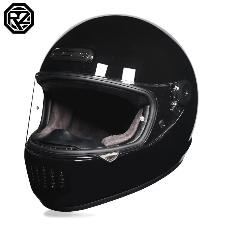 2025 Latest Motorcycle Full Face Retro Helmet for Men and Women Cruise Motorcycle Cafe Full Face Helmet ORZ-811