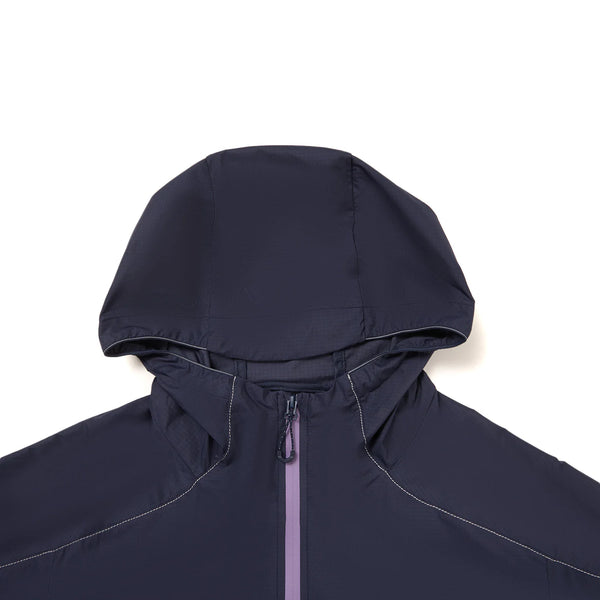 អាវរត់អាជីពបុរស Li-Ning LN WIND PROOF Polyamide ទំហំធម្មតា ធន់នឹងខ្យល់ អាវកីឡា Lining ឆ្លុះបញ្ចាំង មានមួក AFYW001