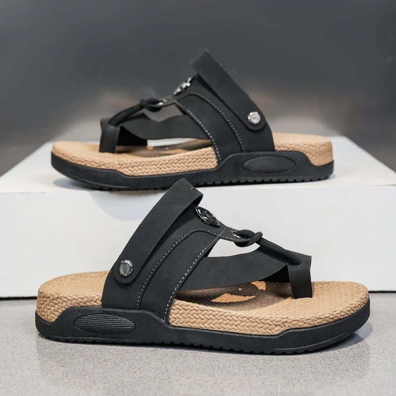 Men's slides Flip-flops Sandals summer new anti-slip outdoor comfort soft-sole non-slip light fashion casual walking beach shoes