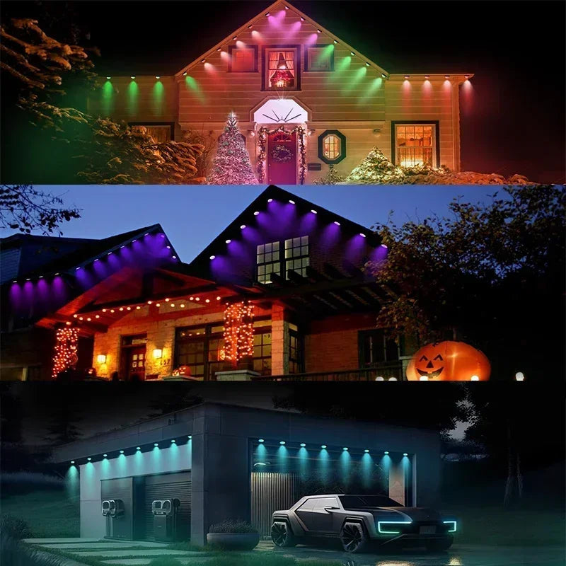 ភ្លើង LED ពណ៌សុបិន ភ្លើង LED RGB ឆ្លាតវៃខាងក្រៅជាមួយនឹងការបញ្ជាពីចម្ងាយ ភ្លើងបំភ្លឺ Eternality Early សម្រាប់ពិធីជប់លៀងថ្ងៃឈប់សម្រាក