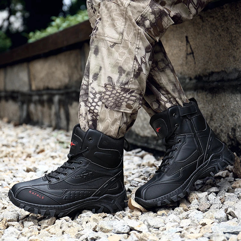Men's outdoor combat boots four seasons breathable jungle professional protective tactics training boots casual sneakers boots