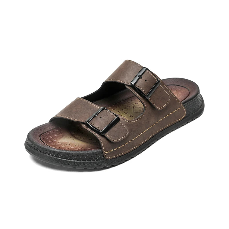 Men's casual slip-on slippers New summer lightweight comfort outdoor sports fashion youth anti-slip city walking beach slippers