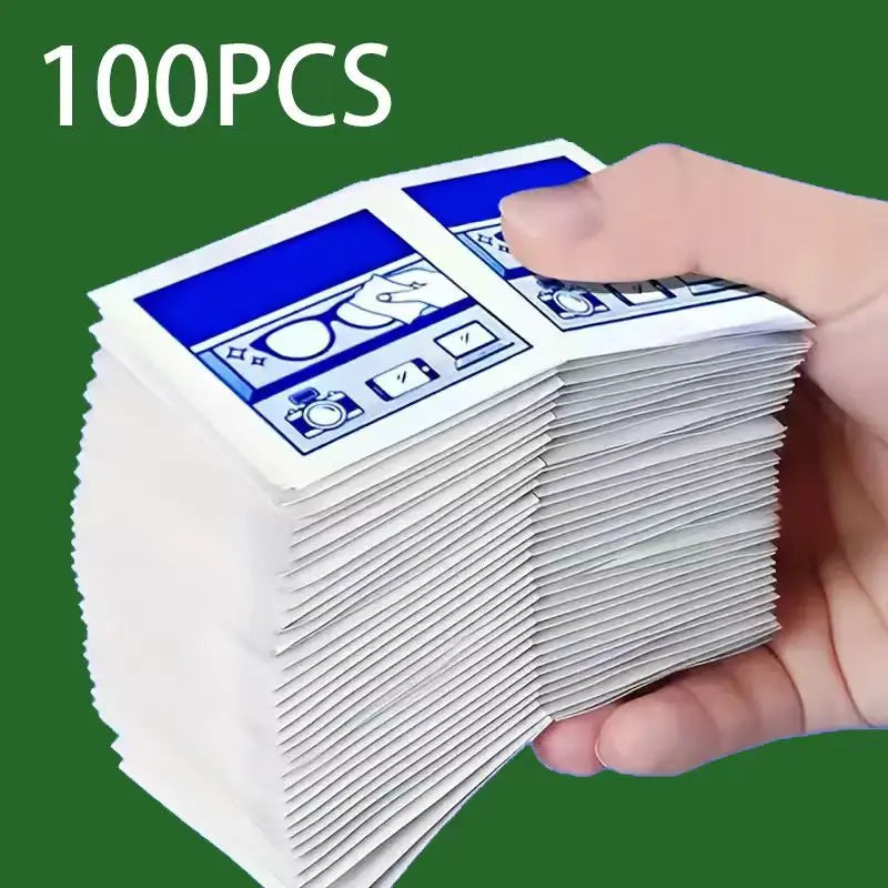 Disposable Eyeglass Cleaning Wipes Individually Packaged Suitable for Eyeglasses Smartphones Tablet Screens No Residue