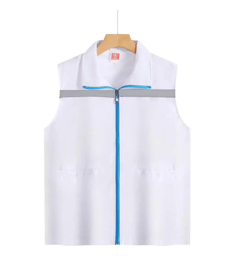 Volunteer advertising shirt Obvious waistcoat vest Sanitation volunteer supermarket staff work clothes substitute driver