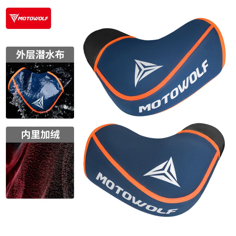 គម្របការពារដៃចង្កូតម៉ូតូ Motowolf គម្របដៃការពារទឹកជ្រាបខ្យល់រដូវរងាក្តៅឆ្លុះបញ្ចាំងសមជាសកលសម្រាប់ម៉ូតូស្កូតឺ