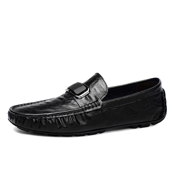 Spring Autumn Mens Luxury Loafers Men Slip On Leather Shoes Driving Loafer Shoes Big Size 46 47 Dropshipping