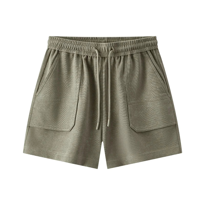 Semir Womens Shorts 2026 Elastic Waist Knitted Straight Loose Sports Style Casual Fashion