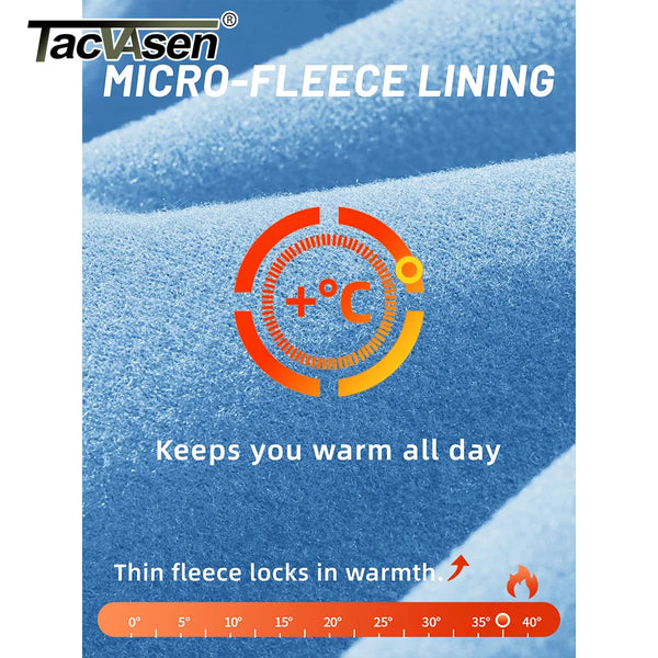 TACVASEN Thermal Fleece Lined T-shirts Men's 1/4 Zip Long Sleeve Shirts Outdoor Hiking Running Athletic Shirt Pullover Top