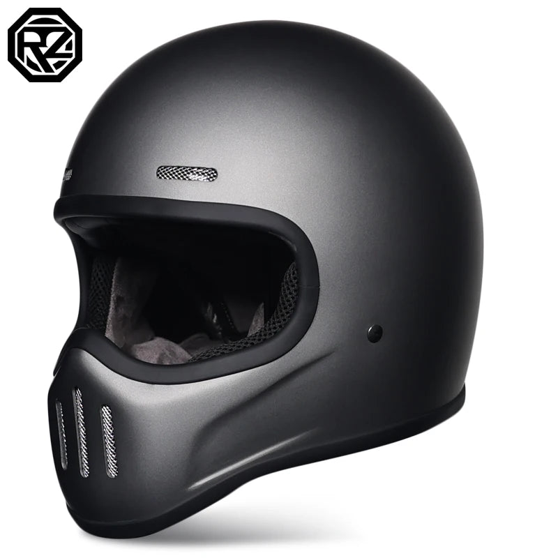 Motorcycle FBR Full Face Retro Helmet Tokyo Style Motorcycle Casco Moto Japan TT Helmets Fiberglass With Clear Visor
