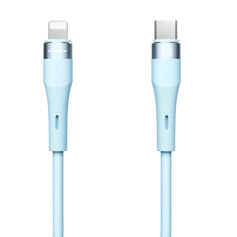 NILLKIN PD 27W Type C To Lightning Cable Fast Charge Efficient transmission liquid Silicone Cable For iPhone 14 13 12 Pro Max