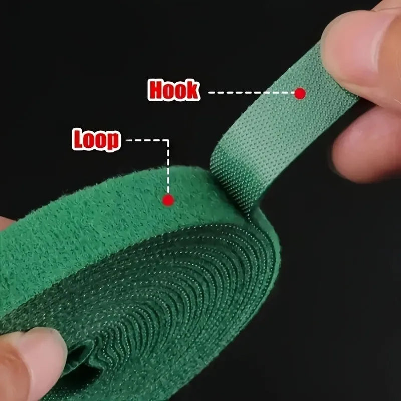 3pcs Self-adhesive Plant Nylon Cable Tie, Cable Tie, Support Garden Twine Bandage， Multi-Functional, Secure. Gardening Tasks