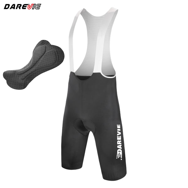 ខោជិះកង់ DAREVIE កម្រិតហ្វឹកហាត់ 80Kg/m³ Pad ខោជិះកង់បុរស ប្រឆាំងនឹងការរអិល លាតសន្ធឹង 4 ផ្លូវ ខោជិះកង់ស្ងួតរហ័ស