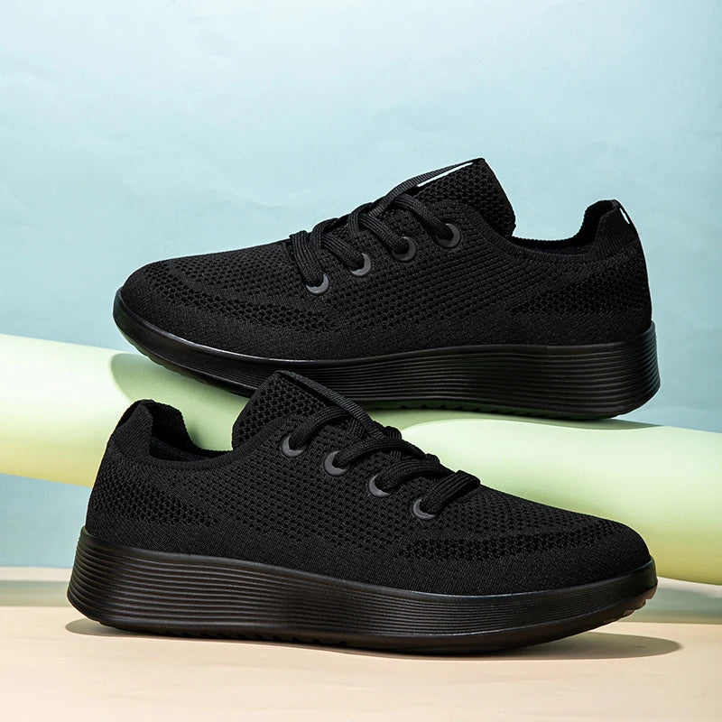 Mens Running Sneakers 2025 New Breathable Mesh Sports Shoes Snug Soft Outdoor Casual Mesh Tennis Shoes for Men