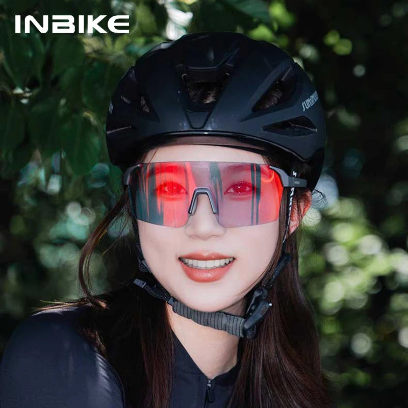 INBIKE Polarized Cycling Sunglasses Man UV400 Protection Road Bike Glasses Mountain Biking Cycling Eyewear for Outdoor Running