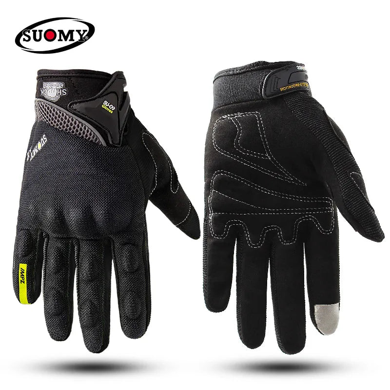 SUOMY Motorcycle Gloves Men 100% Waterproof Windproof Winter Moto Gloves Touch Screen Gant Moto Guantes Motorbike Riding Gloves
