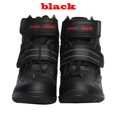 PRO-BIKER Motorcycle Boots Microfiber Leather Shoes Breathable Racing Boots SPEED Motorboat Motocross Men's Anti-skid Boots