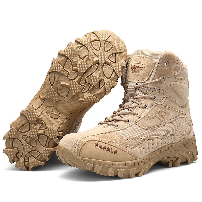 Men's outdoor combat boots four seasons breathable jungle professional protective tactics training boots casual sneakers boots