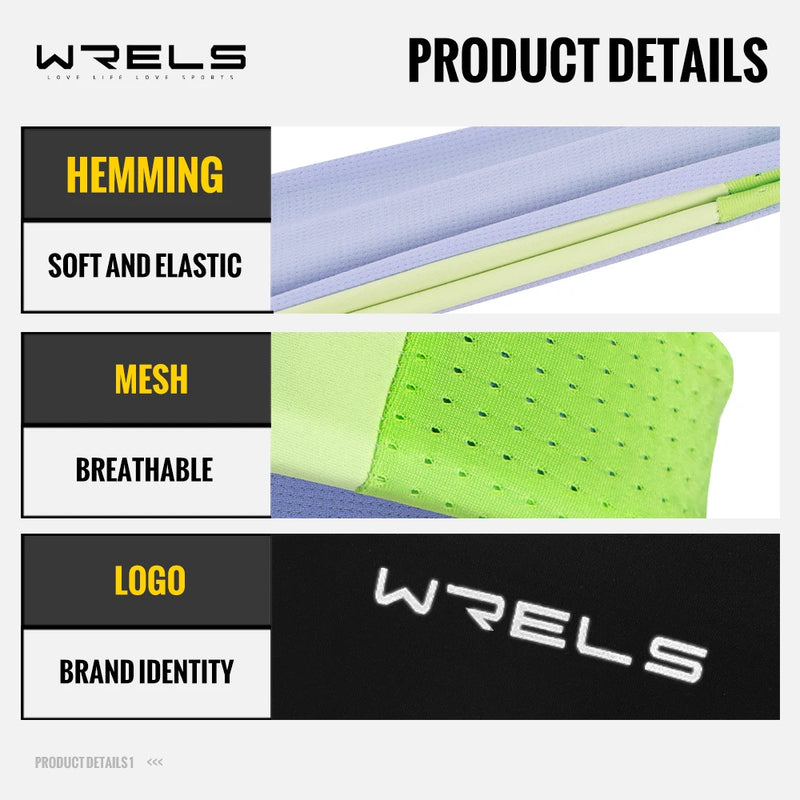 WRELS Sports Headbands For Men Woman Running Fitness Sweatband Elastic Absorbent Sweat Cycling Tennis Yoga Gym Head Band