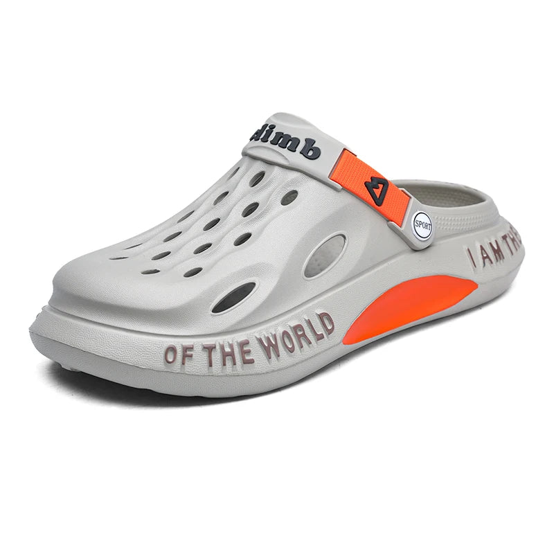 Soft Comfortable Rubber Clogs Slippers Beach Sandals Garden Shoes Summer Barefoot Water Shoes Cholas Man Zuecos Hombre