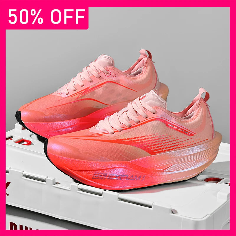 New Unisex Sports Shoes Breathable Mesh Fashionable Lace Up Fitness Shoes Lightweight Thick Soled Marathon Training Shoes Man