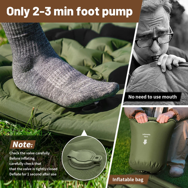 កន្ទេលគេង Naturehike FC01 1.6R តម្លៃ ខ្នើយស្រាល ងាយស្រួលបំប៉ោង ងាយស្រួលយកតាមខ្លួន ការពារសំណើម ពូកតង់ធំទូលាយ