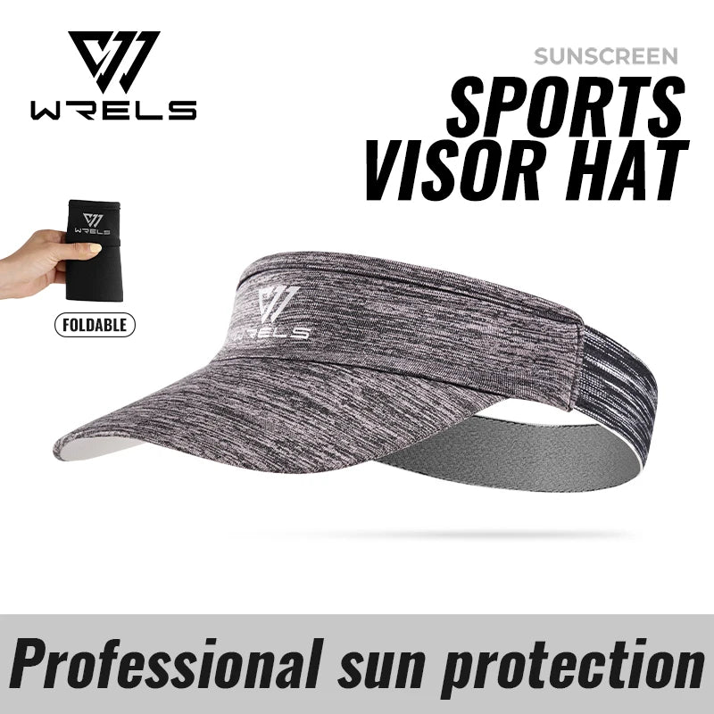 WRELS Sports Empty Top Baseball Cap Summer Sport Sun Visor Hats for Women and Men Quick Dry Elastic Sunscreen Tennis Golf Caps