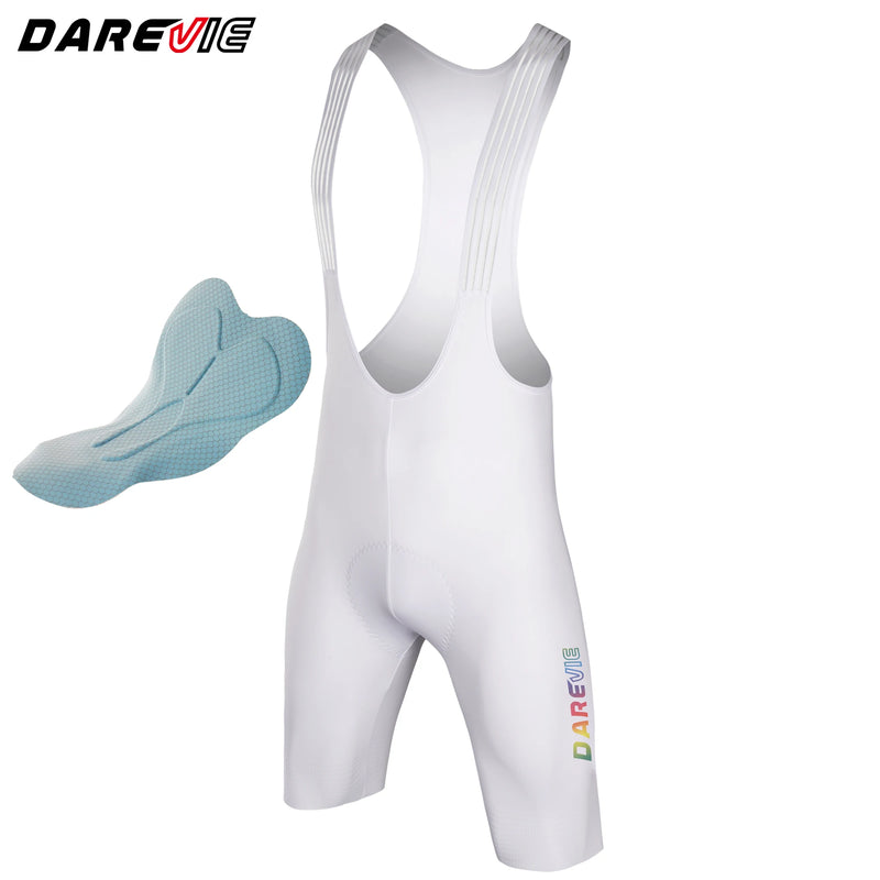 ខោខ្លីជិះកង់ DAREVIE 4.0 គ្មានថ្នេរ 90kg/m³ Pad ខោខ្លីជិះកង់បុរស 6.5CM ប្រឆាំងនឹងការរអិល ស្រូបយកសំណើម ខោខ្លីជិះកង់បុរស