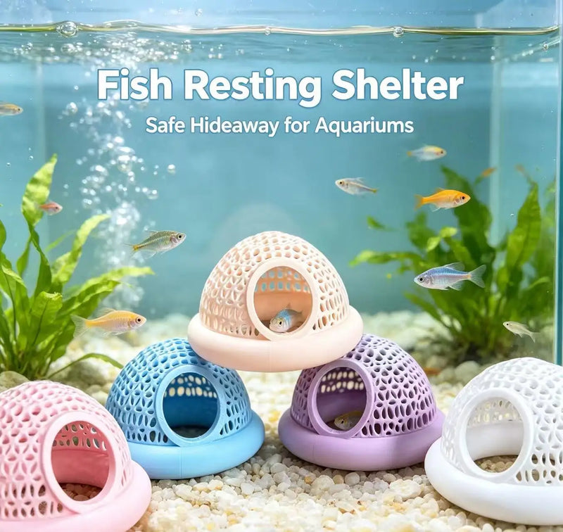 Floating Fish Restroom Aquarium Accessory Comfortable Fish Rest Area Soft Cartoon Design Pet Care And Feeding Supplies
