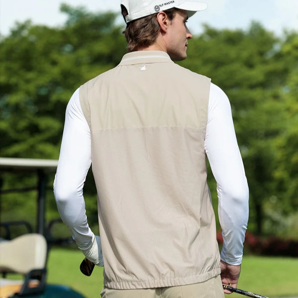 PGM Men's Korean Golf Vest Top Summer Breathable Stretch Jacket Clothing YF875