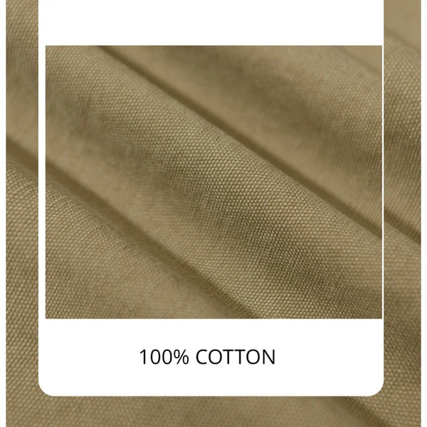 Spring Autumn New 100% Cotton Retro Cargo Straight Pants Men Clothing Multi-pockets Daily Joggers Trousers AZ629