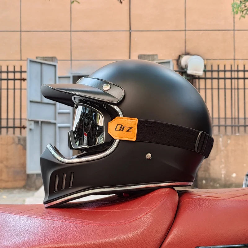Motorcycle Helmet Full Face casco moto Helmet Vintage Chopper Retro Helmet capacete de motocicleta