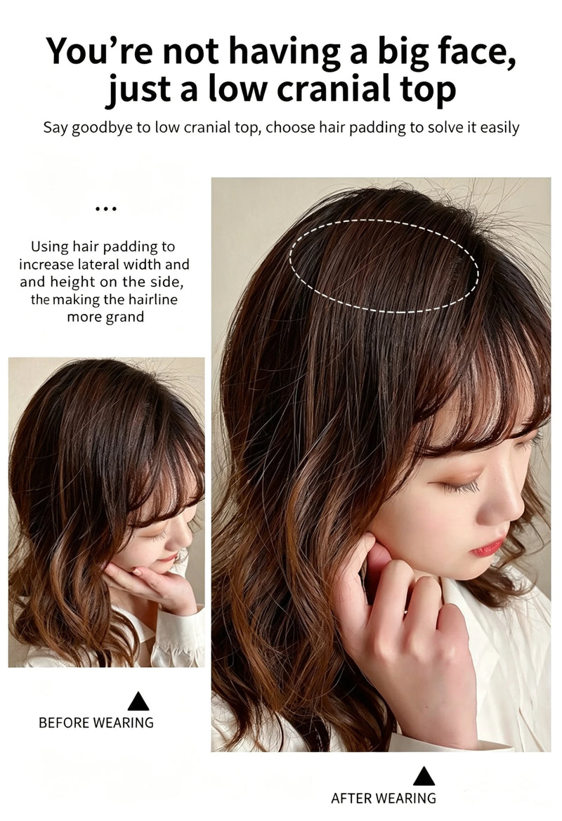4/2PCS Fluffy Skull Top Height Boosting Hair Clip Invisible Curling Bottom Fluffy Sponge Bundle Female Styling Tool