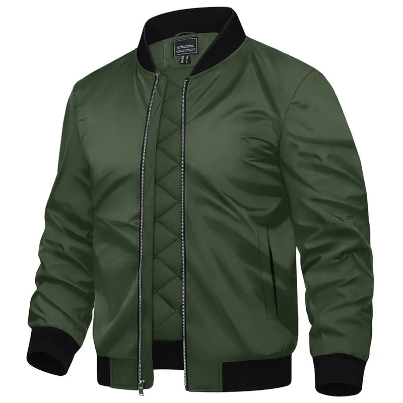 TACVASEN Winter Bike Jackets Mens Padding Thick Warm Pilot Jacket Outdoor Windproof Waterproof Hiking Jacket Windbreaker