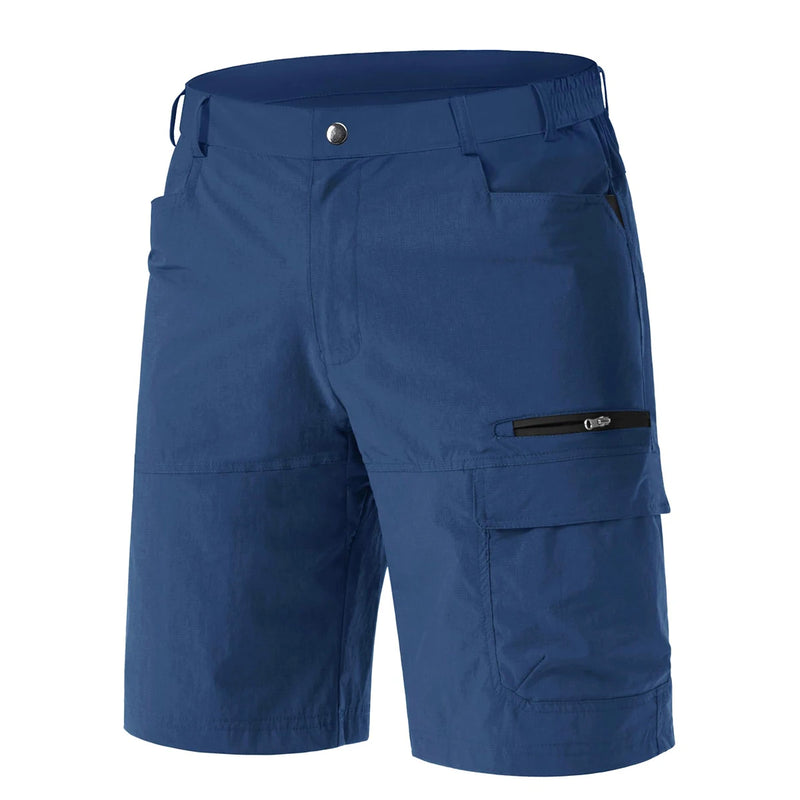 TACVASEN Hiking Cargo Shorts Mens Lightweight Quick-Dry Water-resistant Short Pants with Multiple-pockets Summer Shorts for Men