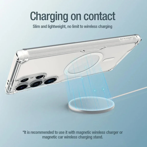 For Samsung Galaxy S25 Ultra Magsafe Case Nillkin Nature Pro Magnetic Case Lens Protection Cover For Samsung S25/S24 Plus Ultra