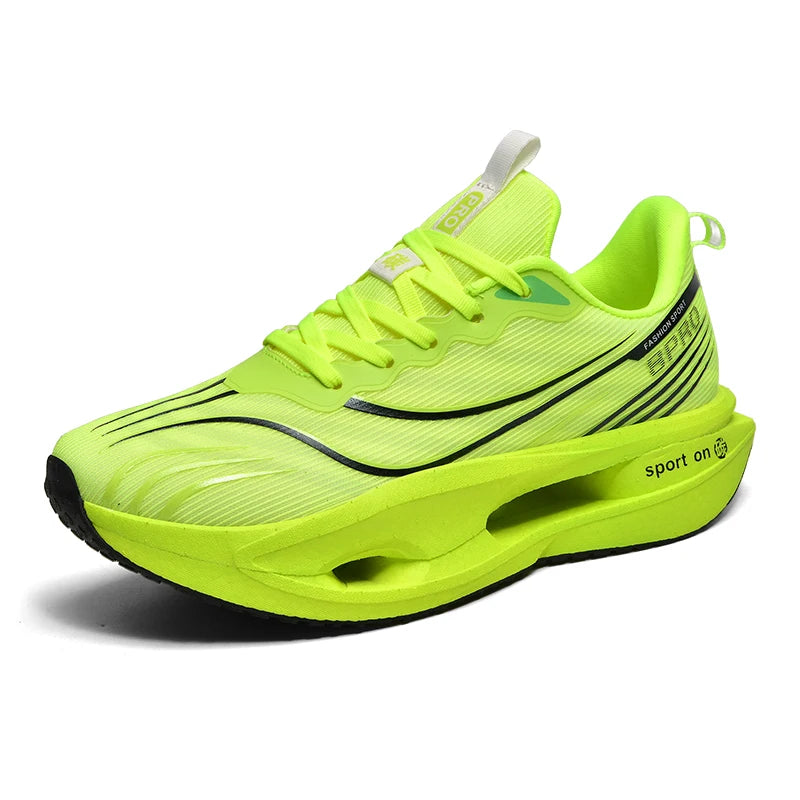 Men Women carbon casual sneakers four season breathable light outdoor racing running shoes Couples soft-soled speed sports shoes