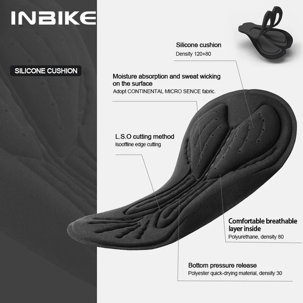 INBIKE 2025 Cycling Jersey Men Bib Shorts Set Summer Mountain Bike Bicycle Suit Bicycle Team Race for Cycle Men Cycling Clothing