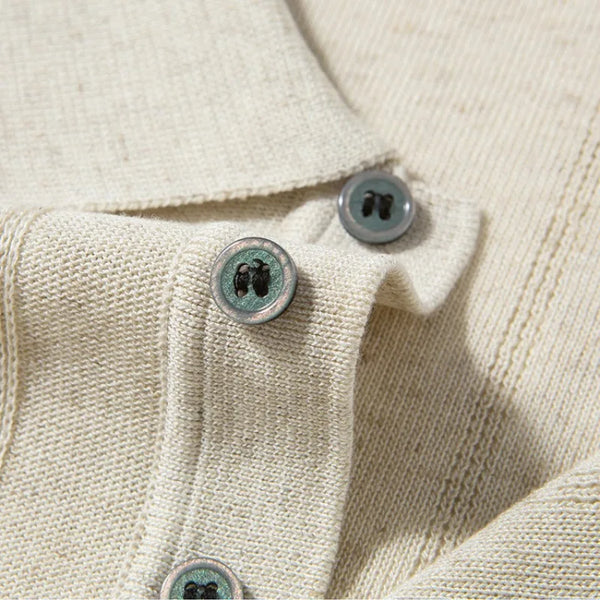 Premium Quality - Men's Linen Blend Polo Shirt - Summer Breathable Short Sleeve Collared Top Trendy Casual Wear for Men