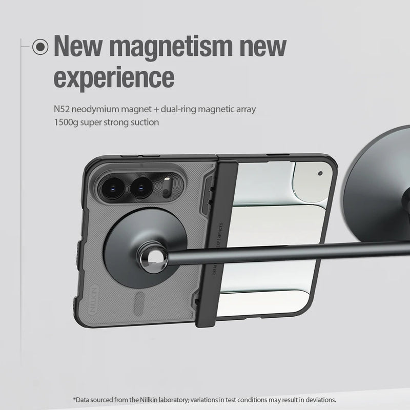 NILLKIN For iPhone Duo Magsafe Wide Case Frosted Shield Fold Magnetic Wireless Charging Shockproof PC Back Cover for iPhone Duo