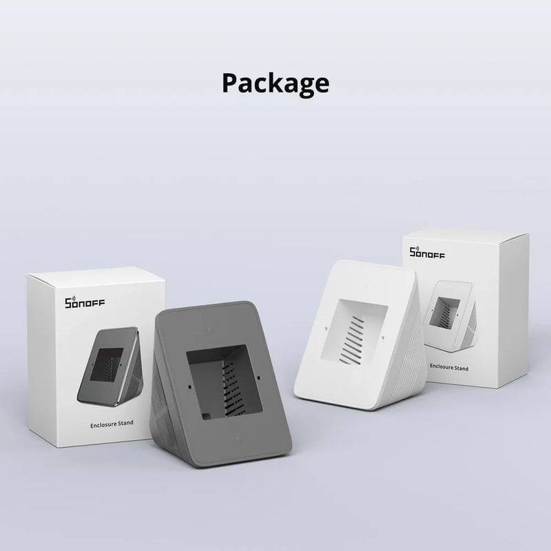 SONOFF NSPanel Pro/NSPanel Enclosure Stand PC V0 Easy Install Dim Gray White to Choose Act as Clock Thermostat