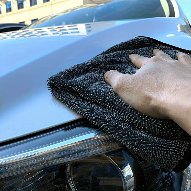 3pcs Streak-Free Ultra-Soft Magic Microfiber Cloths, Perfect for Motorcycle, Car, Glasses, Kitchen. Washable & Long-Lasting.