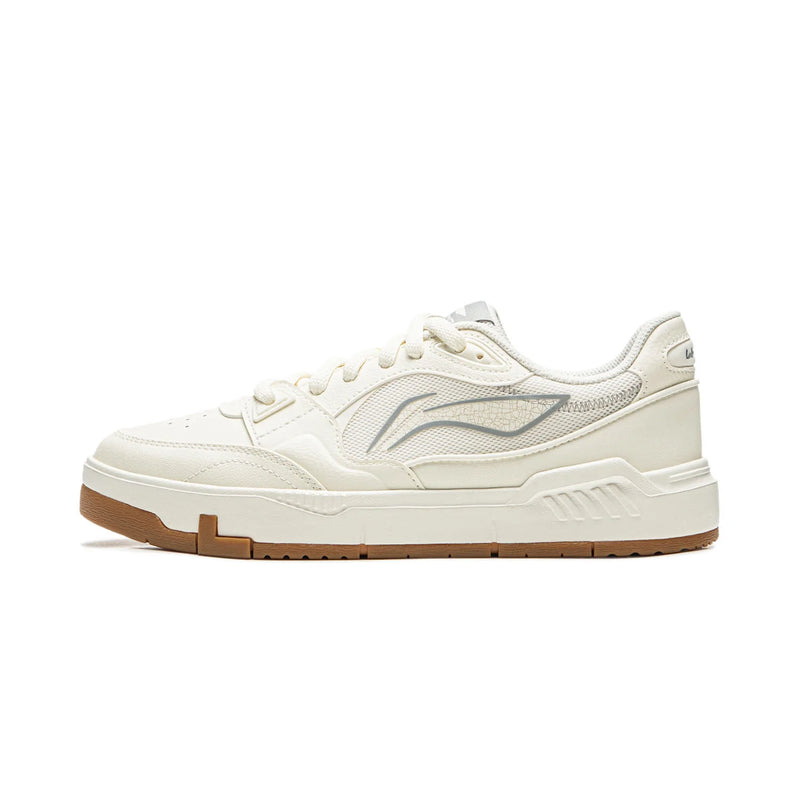 ស្បែកជើងស្គី Li-Ning សម្រាប់នារី COMMON 80S ខ្នើយពីរជាន់ ស្បែកជើងធម្មតា ស្បែកជើងទាន់សម័យ AGCW136