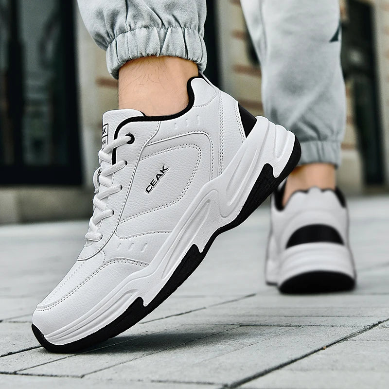 Men's Plus-Size Light Casual Sneakers Four Season New Breathable Soft-Sole Non-Slip Outdoor Fashion Student Running Sports Shoes