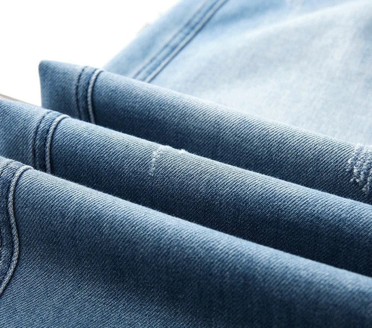 Spring/Summer New Arrivals: Women's Jeans, Blue Stretch Denim Pants, Fashionable Casual Trousers in Asian Sizes.