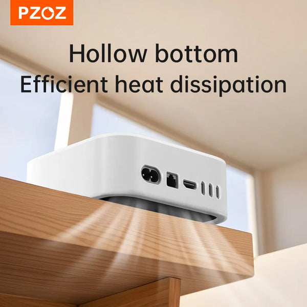 PZOZ For Mac Mini M4 Silicone Case Protective Cover For Macmini Protective Shell Cove Desktop Computer Case Shockproof Soft Case