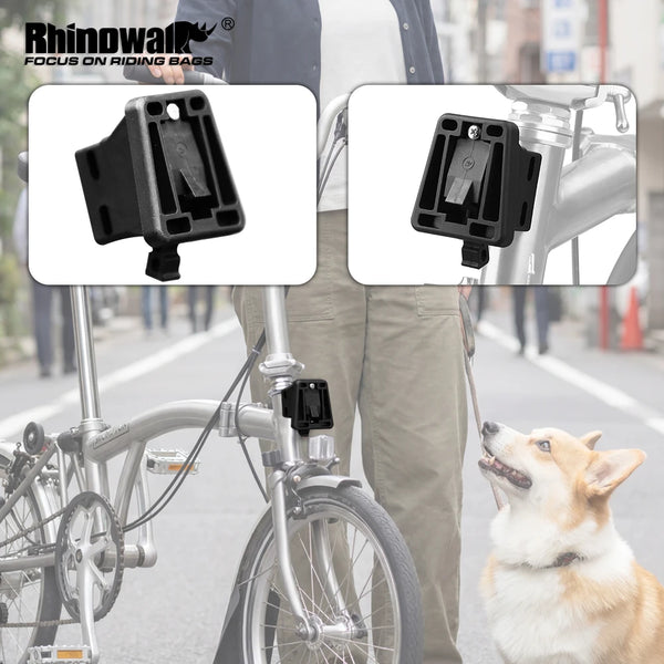 កាបូបដាក់កង់មុខ Rhinowalk ធន់នឹងកំដៅ សម្រាប់ Brompton Dahon P10 JAVA Neo គ្រឿងបន្លាស់កង់